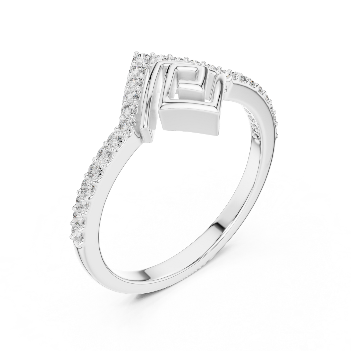 Mixed Shape Lab Grown Diamond Halo Ring