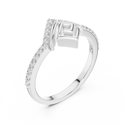 Mixed Shape Lab Grown Diamond Halo Ring