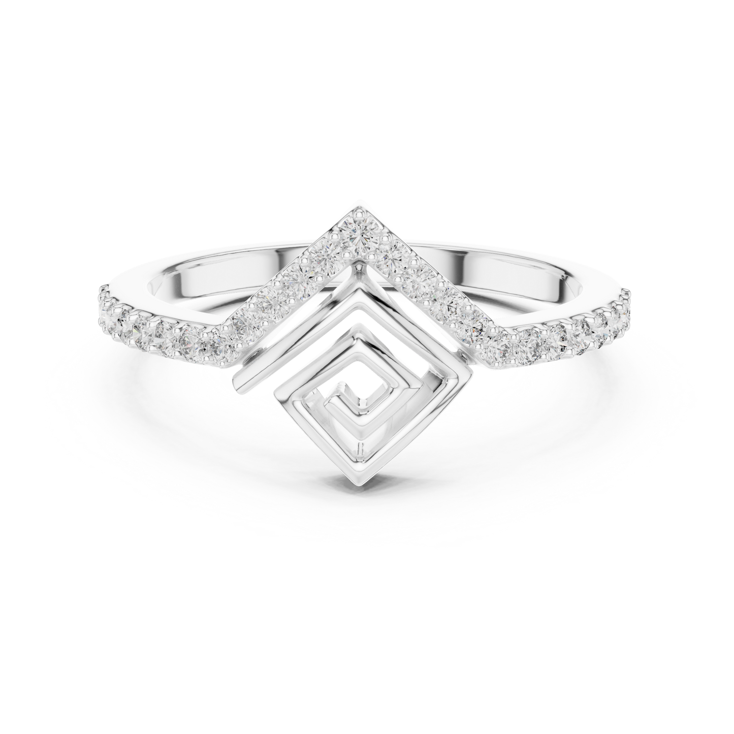 Mixed Shape Lab Grown Diamond Halo Ring