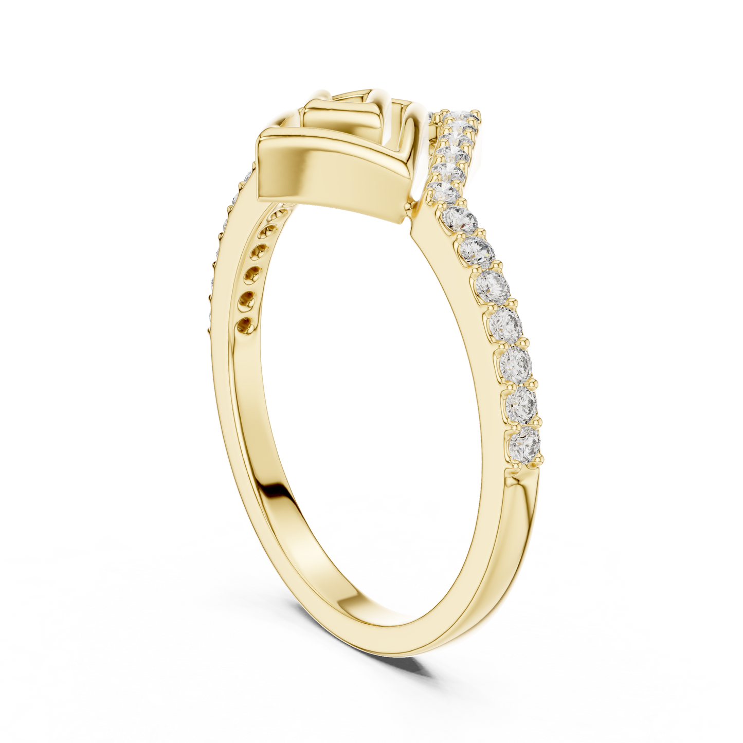 Mixed Shape Lab Grown Diamond Halo Ring