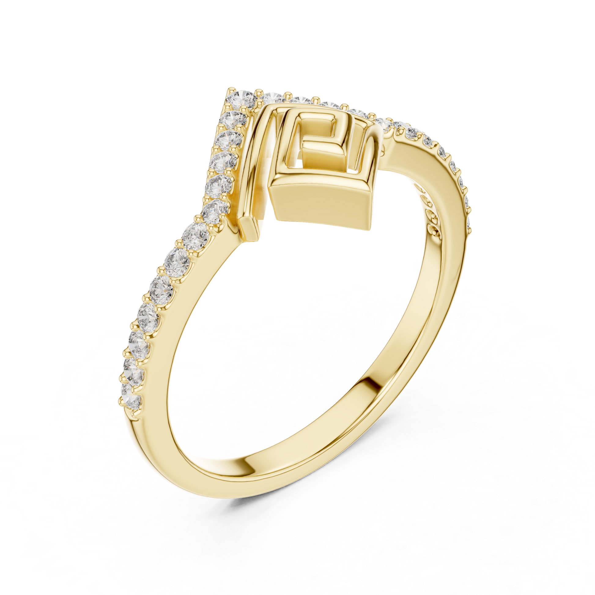 Mixed Shape Lab Grown Diamond Halo Ring
