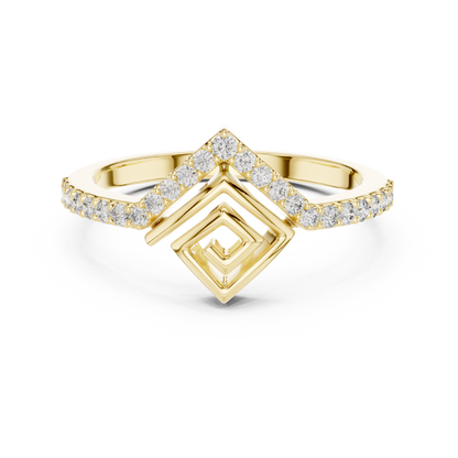 Mixed Shape Lab Grown Diamond Halo Ring