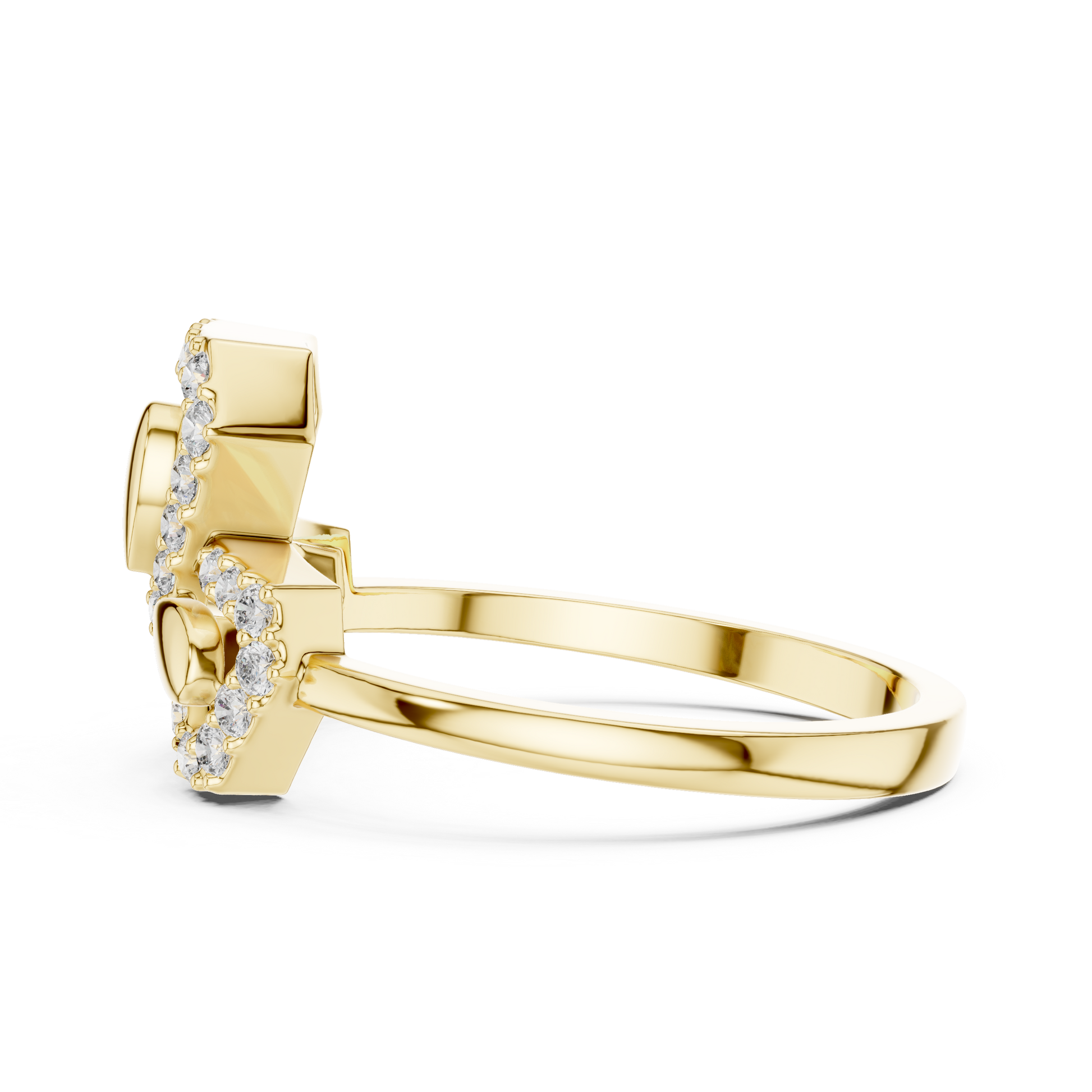 Round Halo Lab Grown Diamond Ring
