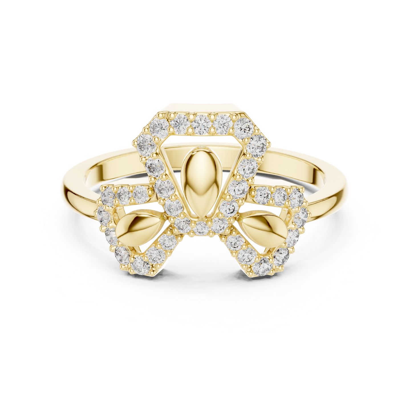 Round Halo Lab Grown Diamond Ring