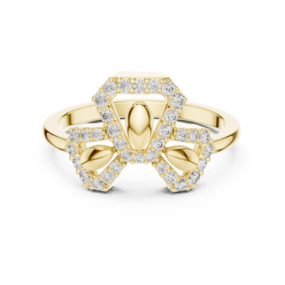 Round Halo Lab Grown Diamond Ring