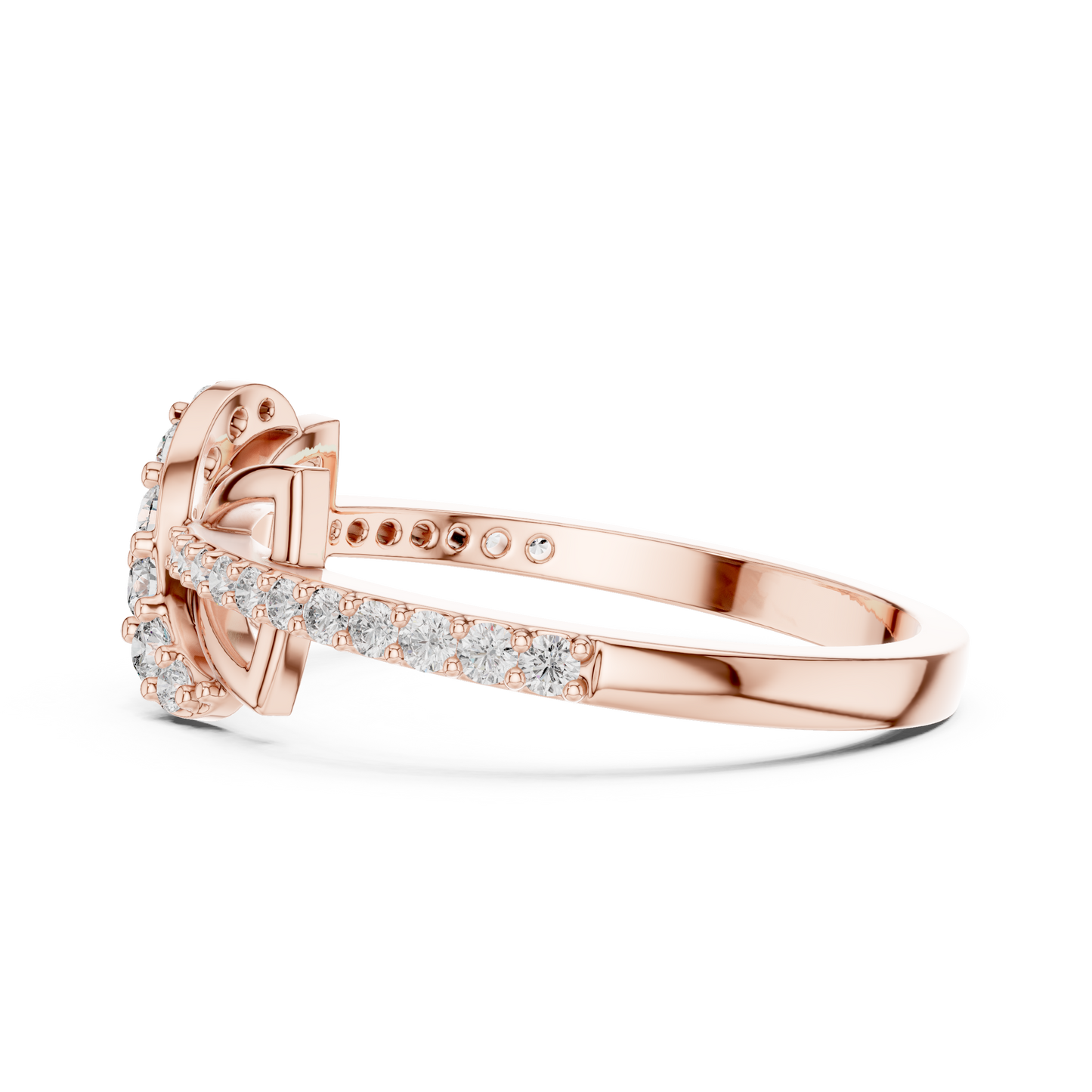 Round Halo Lab Grown Diamond Ring