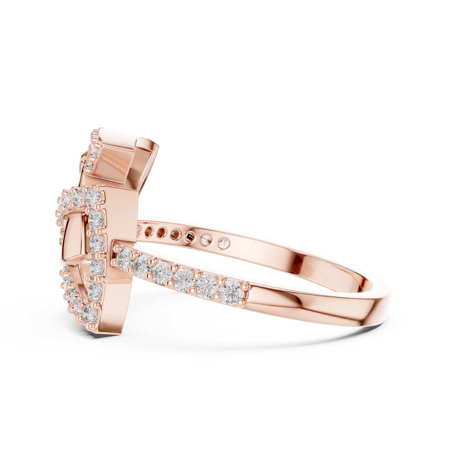 Round Halo Lab Grown Diamond Ring