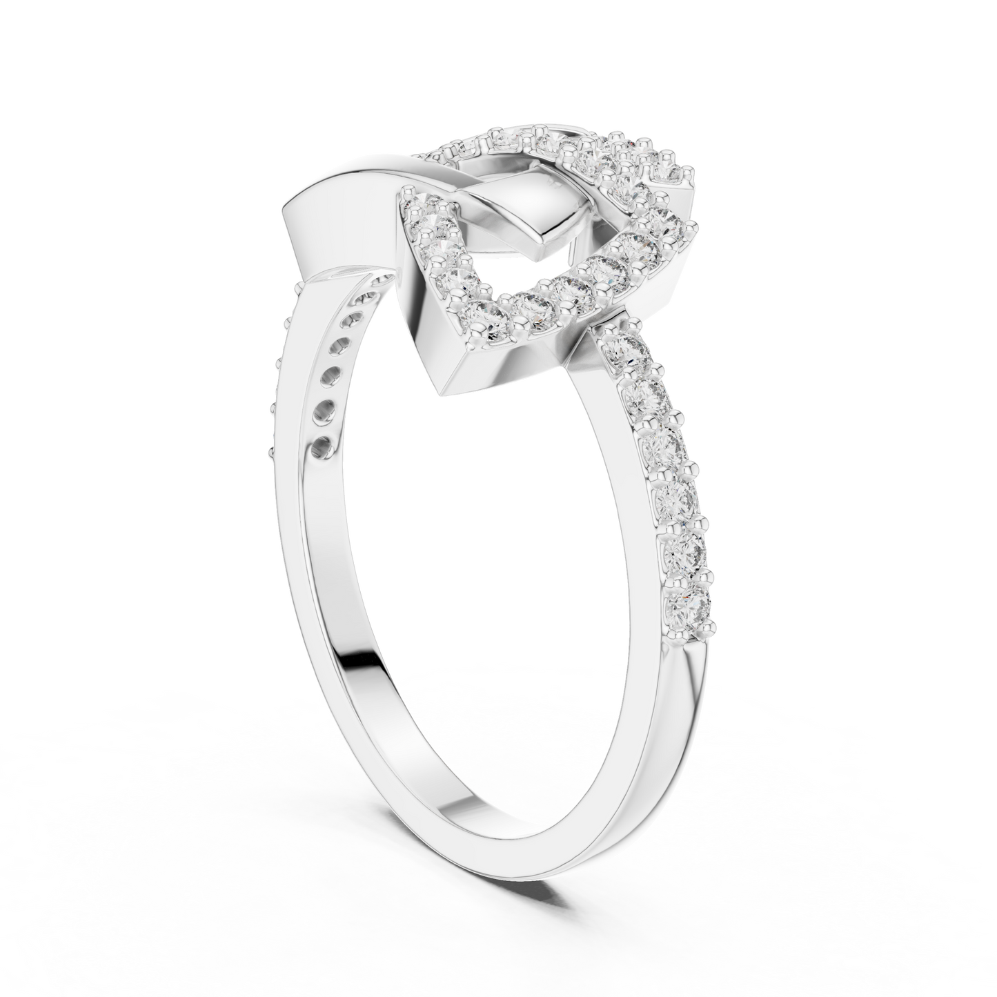 Round Halo Lab Grown Diamond Ring