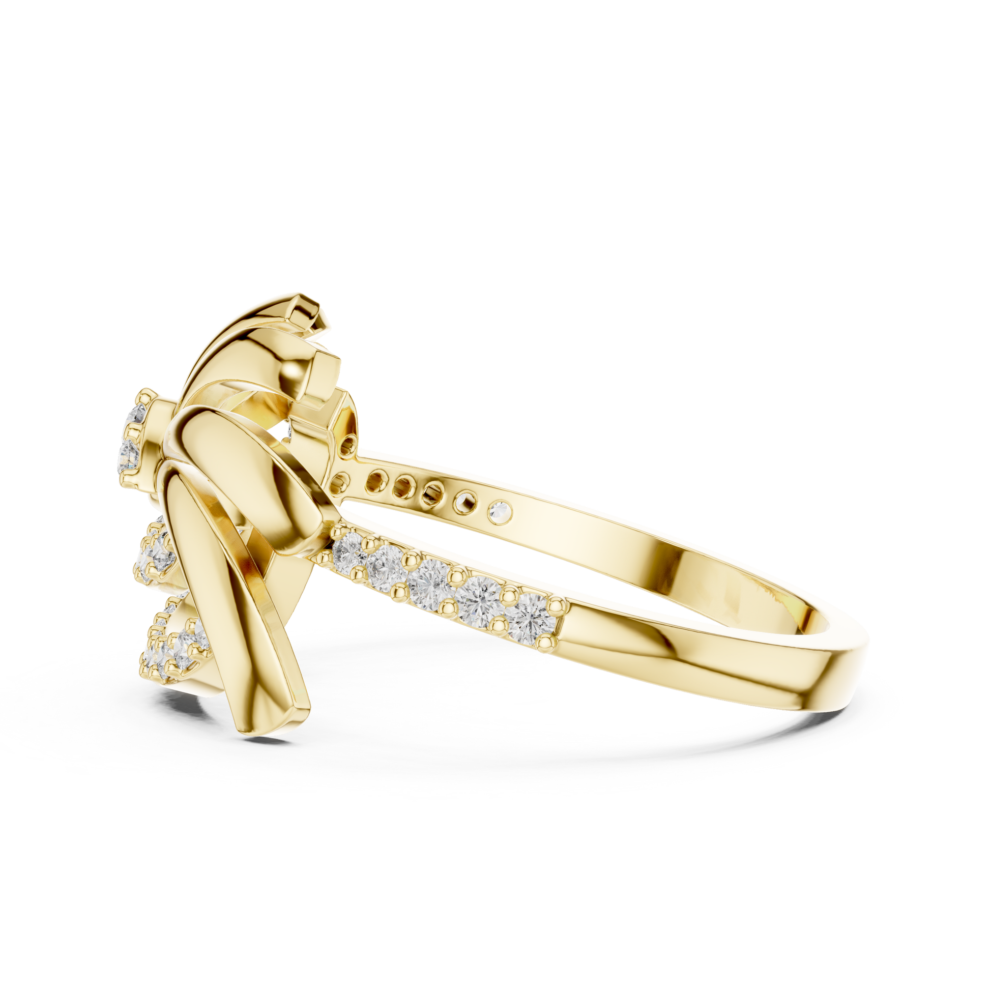 Round Halo Lab Grown Diamond Ring