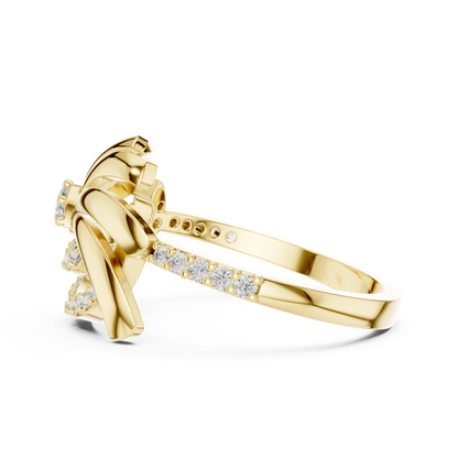 Round Halo Lab Grown Diamond Ring