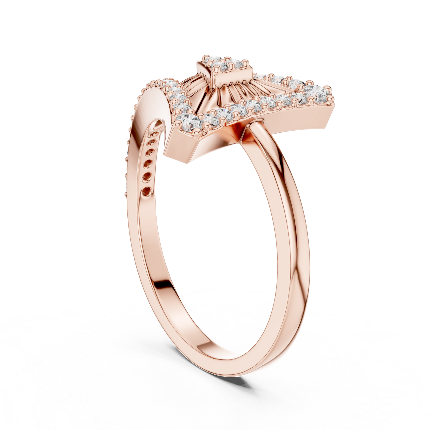 Round Halo Lab Grown Diamond Ring