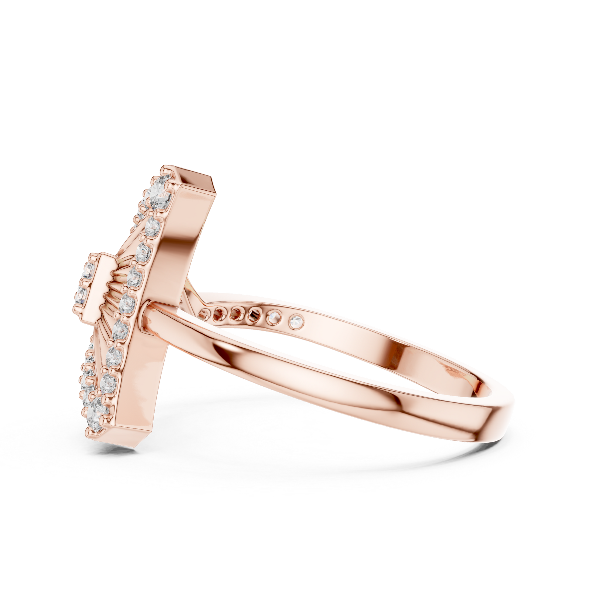 Round Halo Lab Grown Diamond Ring