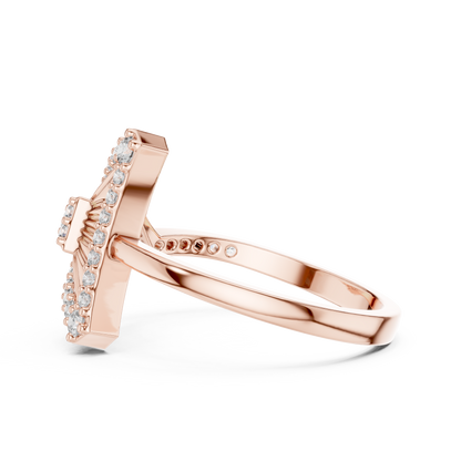 Round Halo Lab Grown Diamond Ring