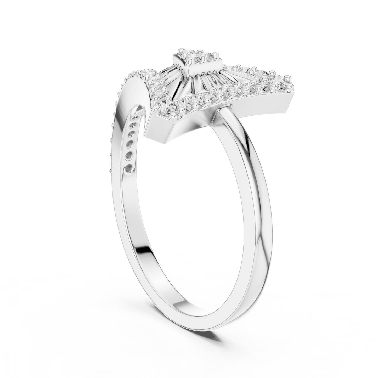 Round Halo Lab Grown Diamond Ring