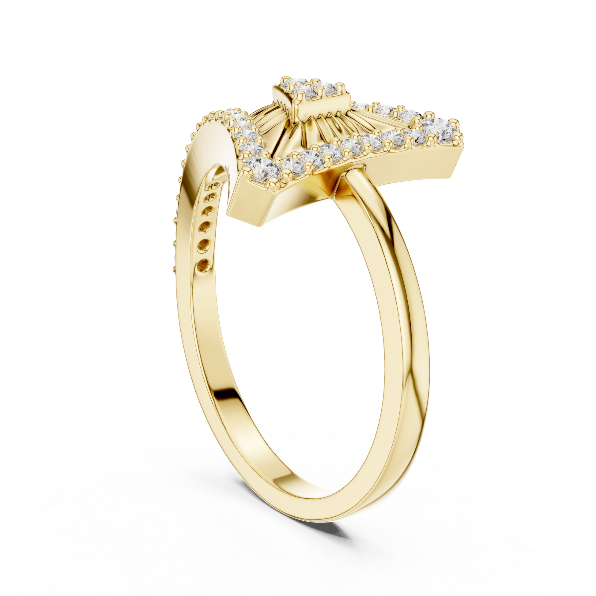 Round Halo Lab Grown Diamond Ring