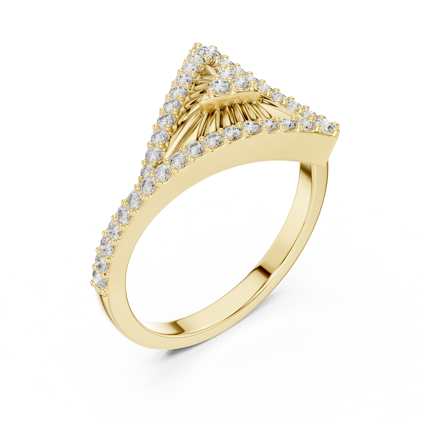 Round Halo Lab Grown Diamond Ring