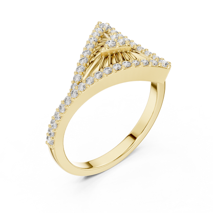 Round Halo Lab Grown Diamond Ring