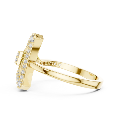 Round Halo Lab Grown Diamond Ring