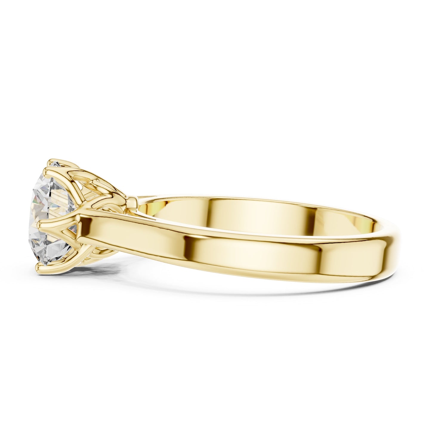 Round Solitaire Lab Grown Diamond Ring