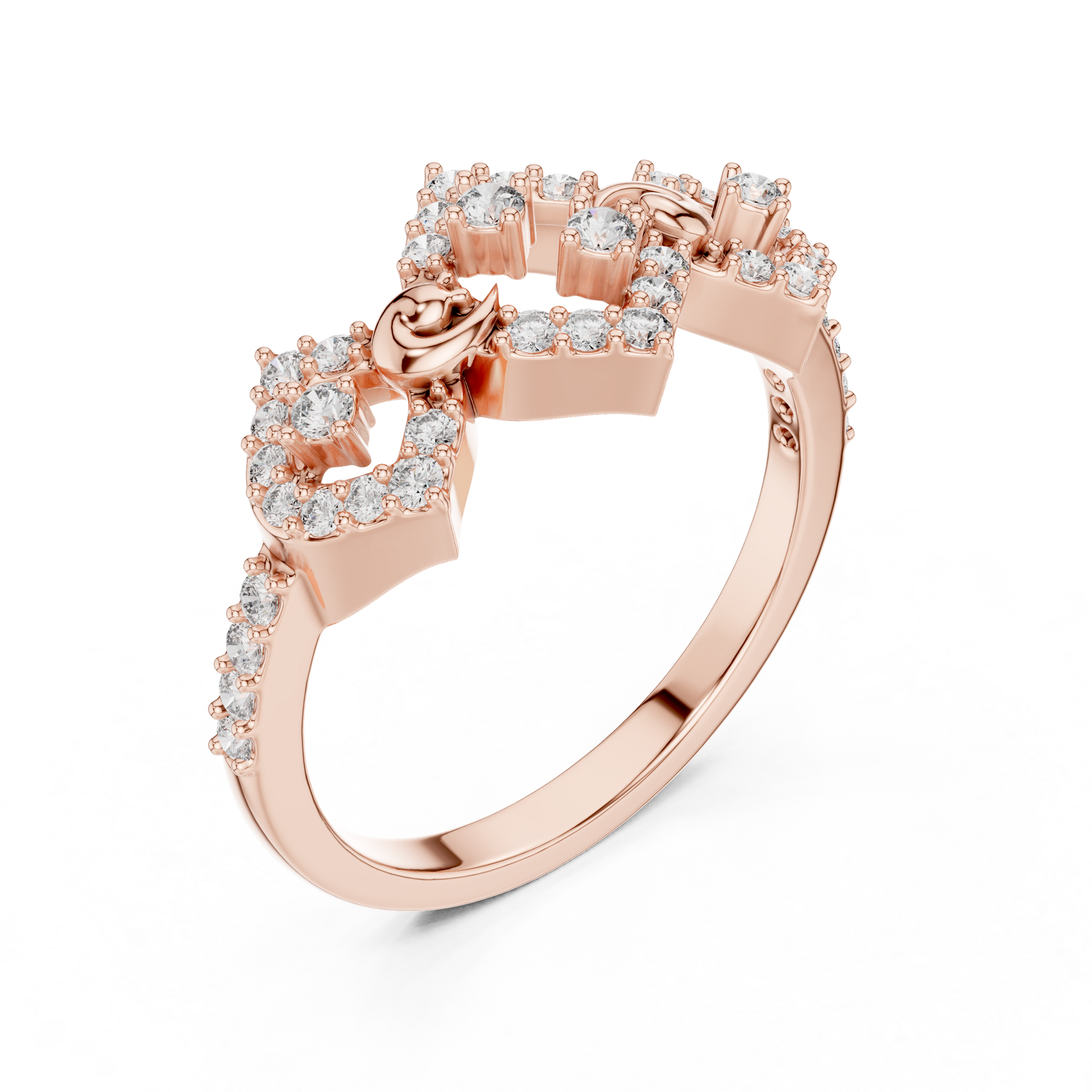 Mixed Shape Lab Grown Diamond Halo Ring