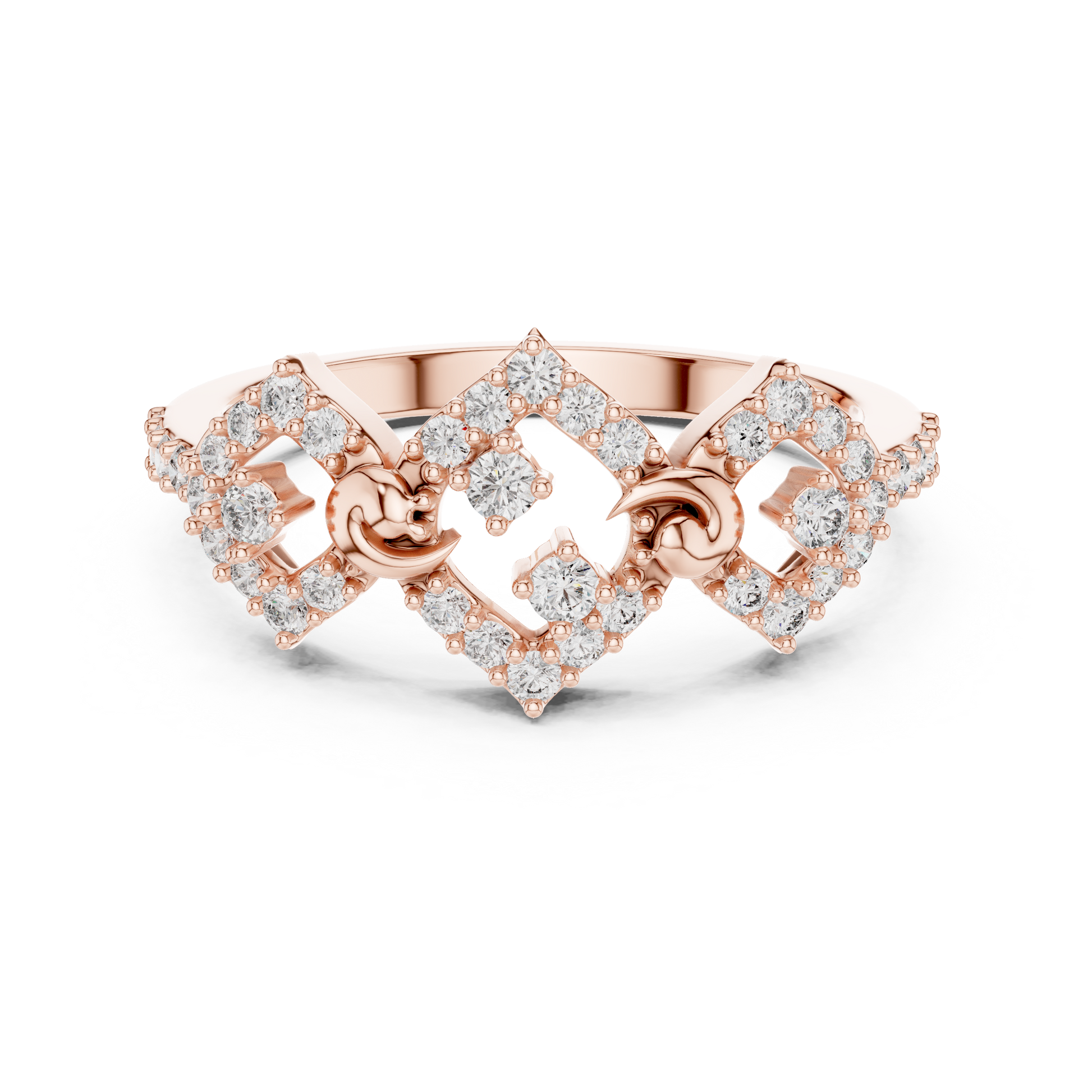 Mixed Shape Lab Grown Diamond Halo Ring