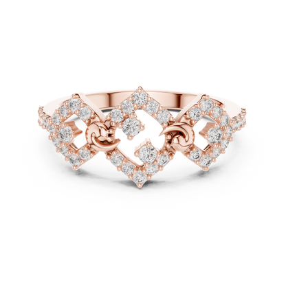 Mixed Shape Lab Grown Diamond Halo Ring