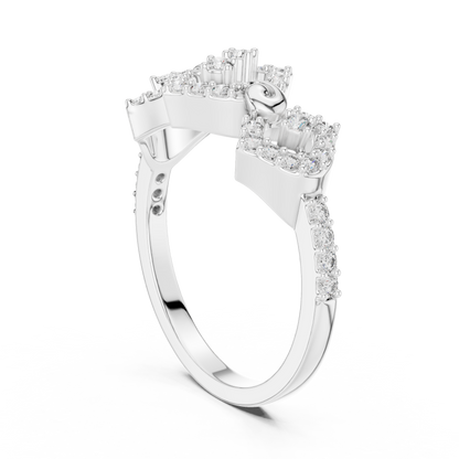 Mixed Shape Lab Grown Diamond Halo Ring