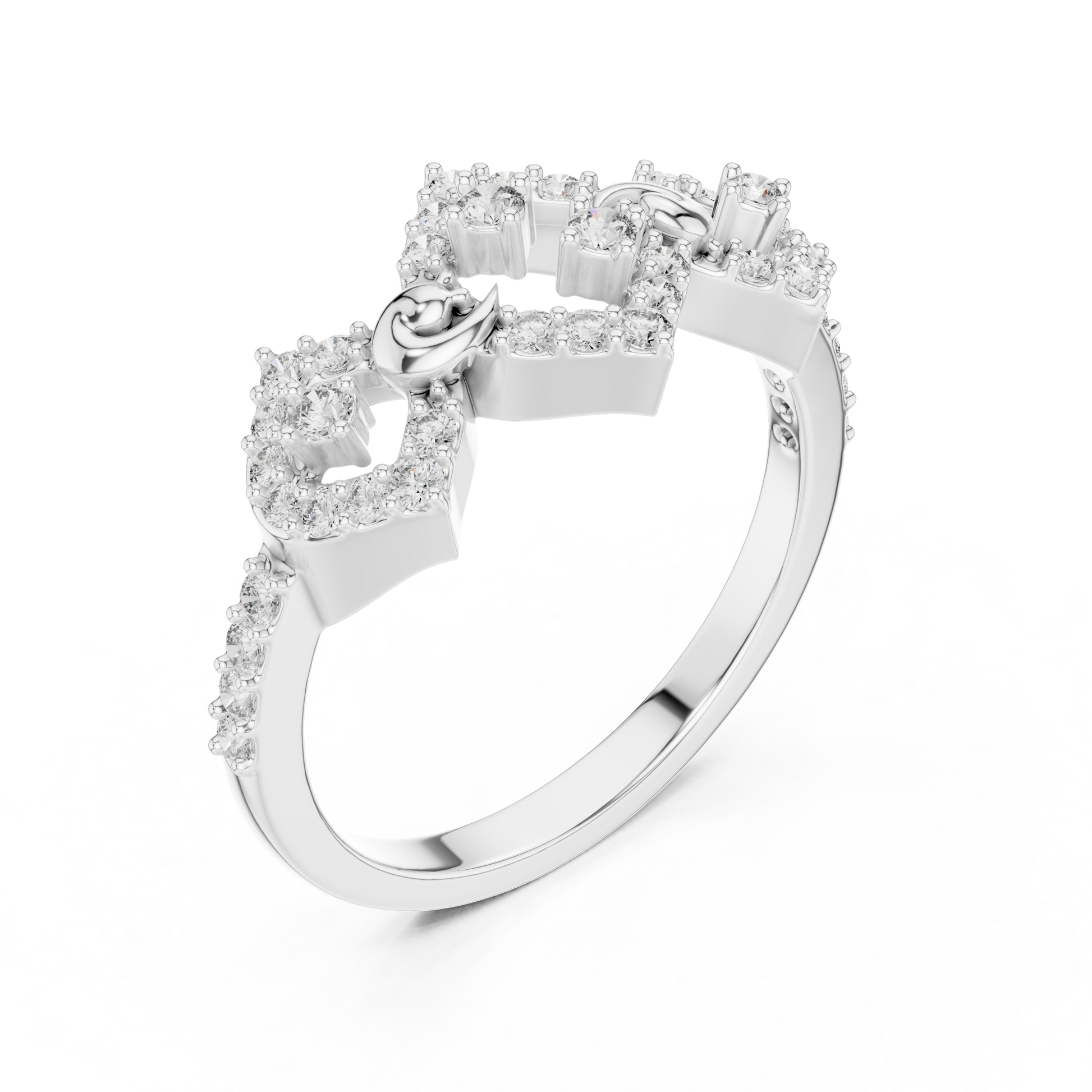 Mixed Shape Lab Grown Diamond Halo Ring