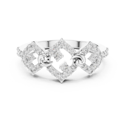 Mixed Shape Lab Grown Diamond Halo Ring