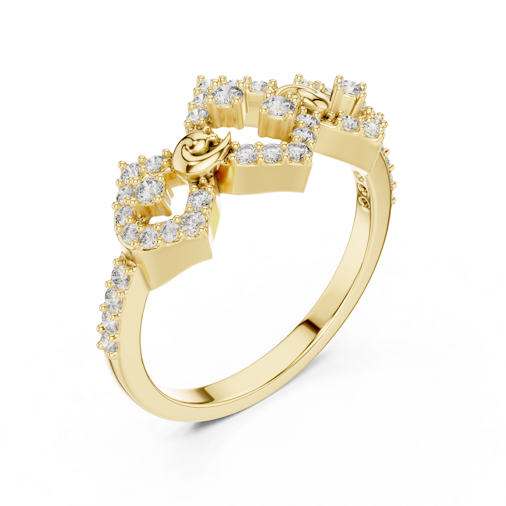 Mixed Shape Lab Grown Diamond Halo Ring