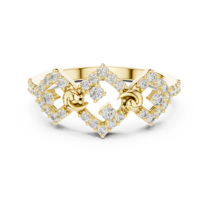 Mixed Shape Lab Grown Diamond Halo Ring