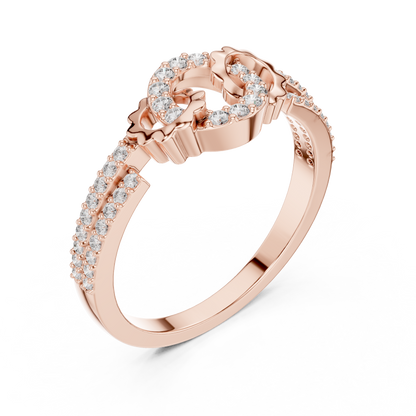 Round Halo Lab Grown Diamond Ring