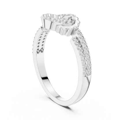 Round Halo Lab Grown Diamond Ring