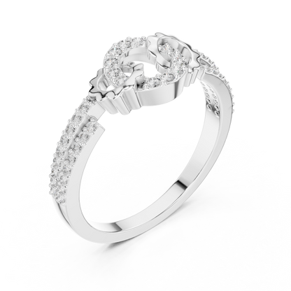 Round Halo Lab Grown Diamond Ring