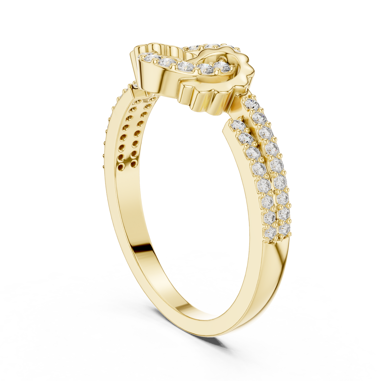 Round Halo Lab Grown Diamond Ring