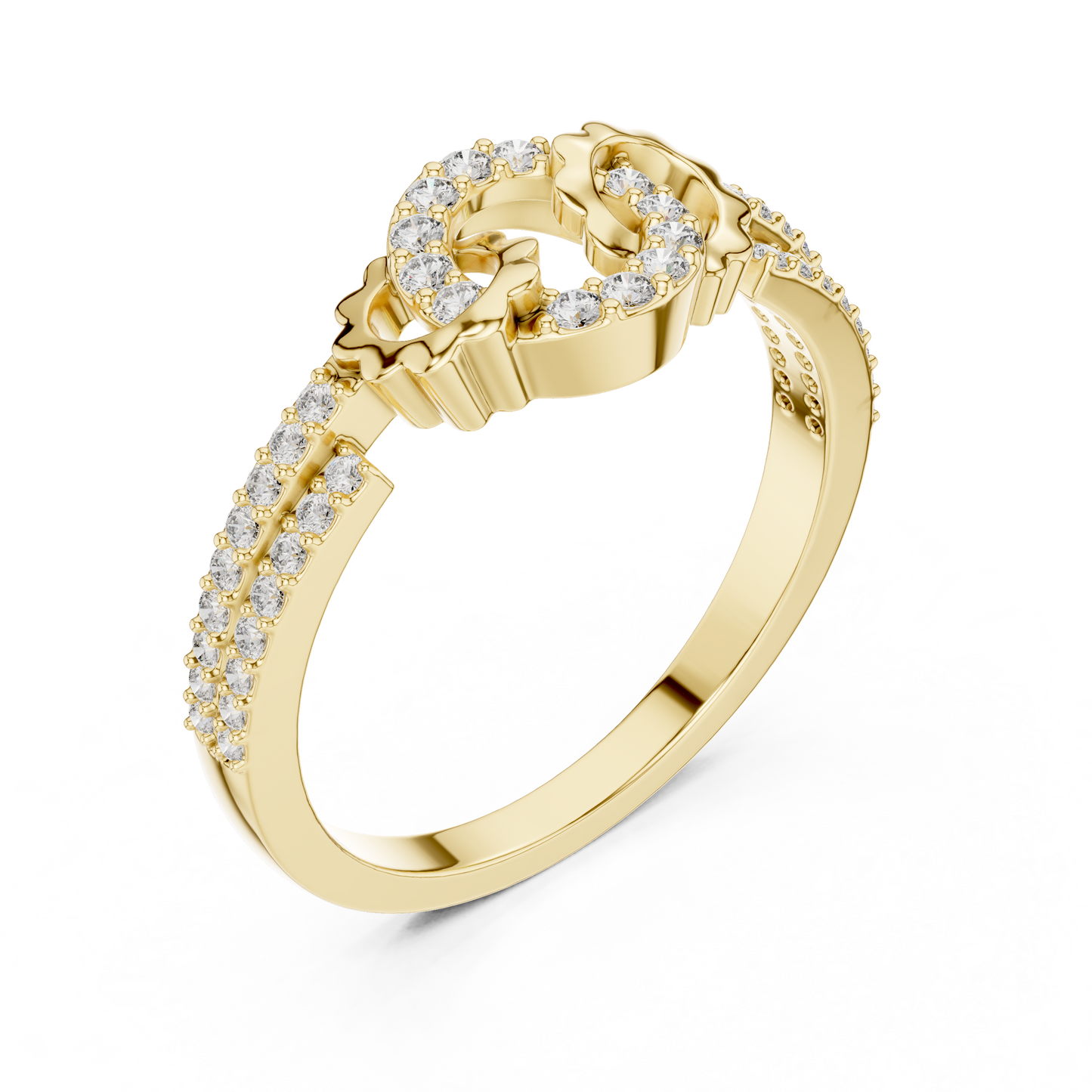 Round Halo Lab Grown Diamond Ring