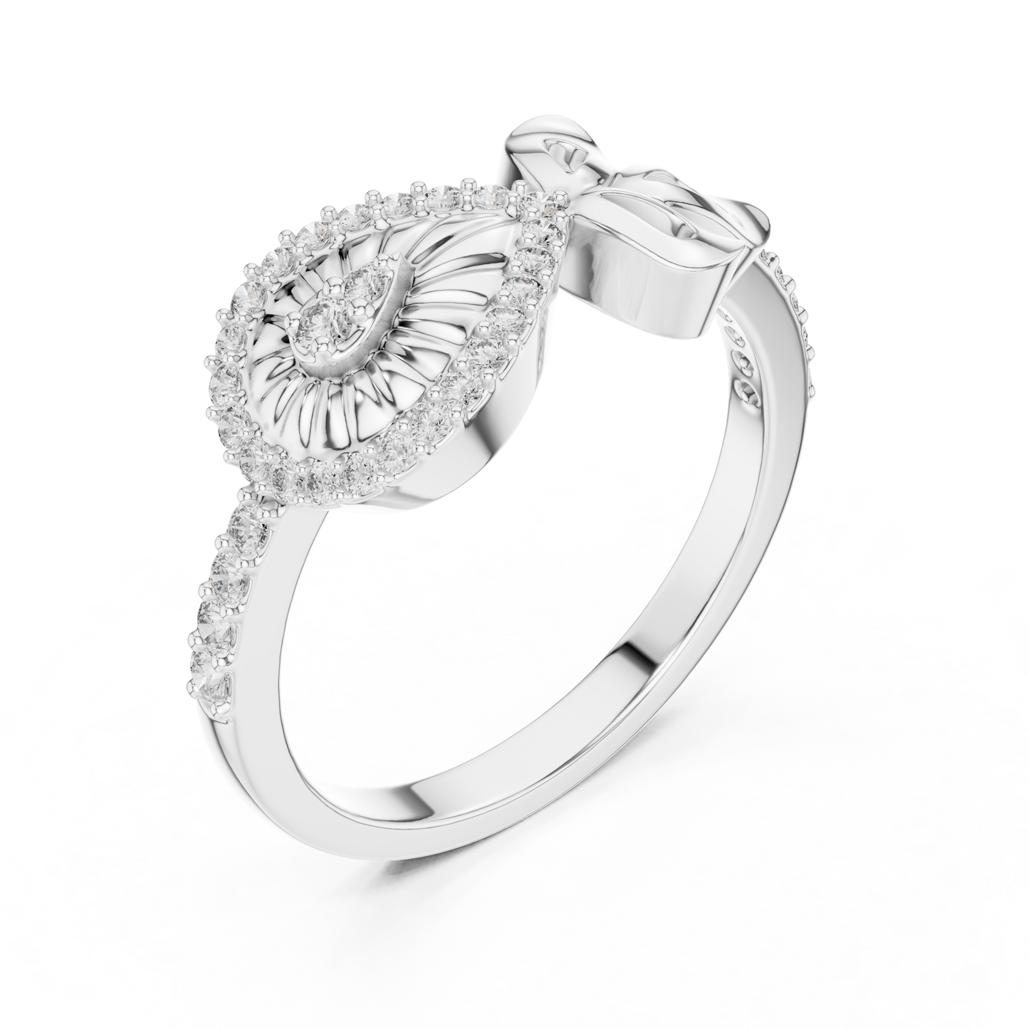Round Halo Lab Grown Diamond Ring