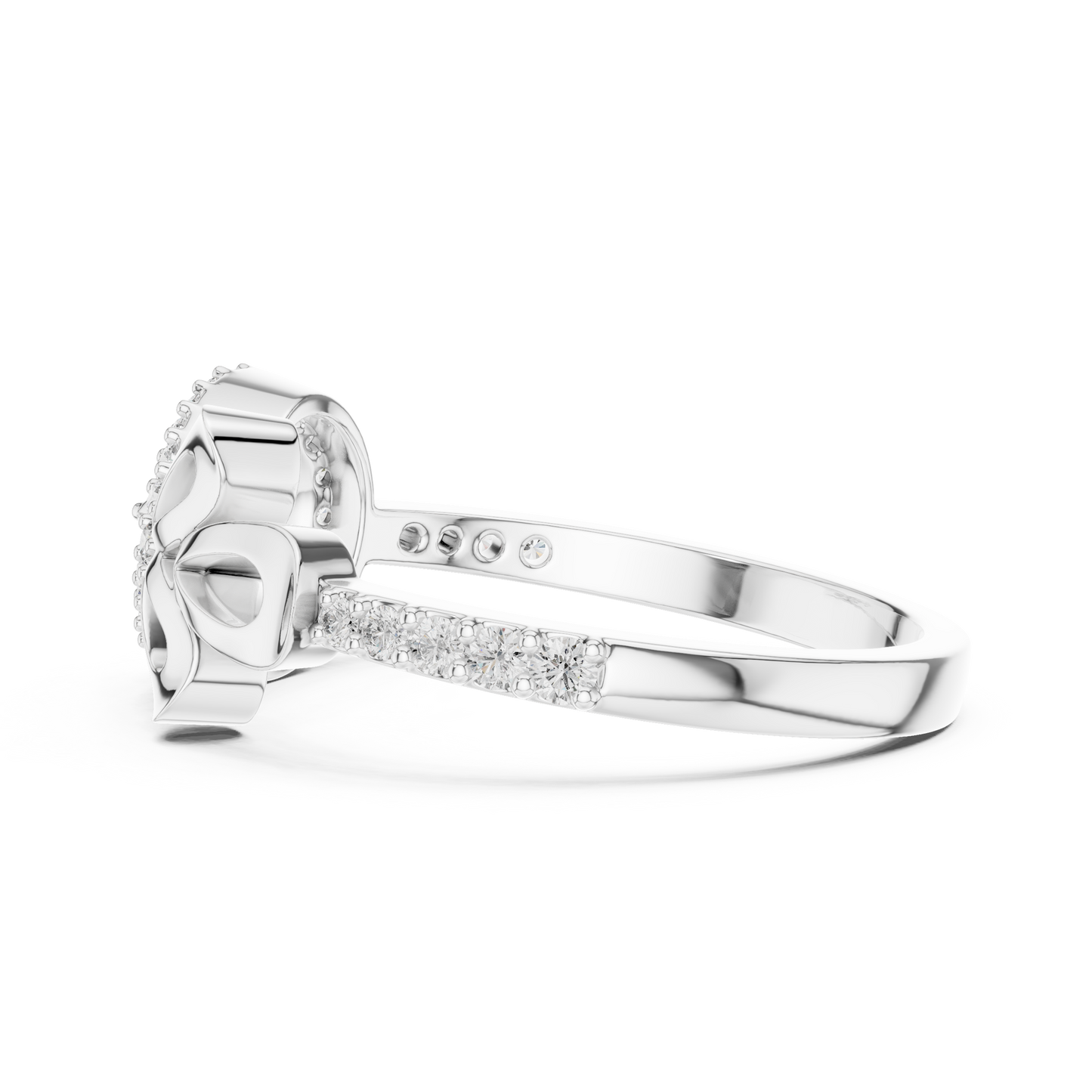 Round Halo Lab Grown Diamond Ring