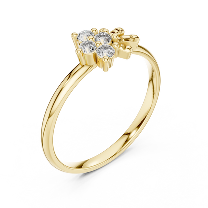 Round Halo Lab Grown Diamond Ring