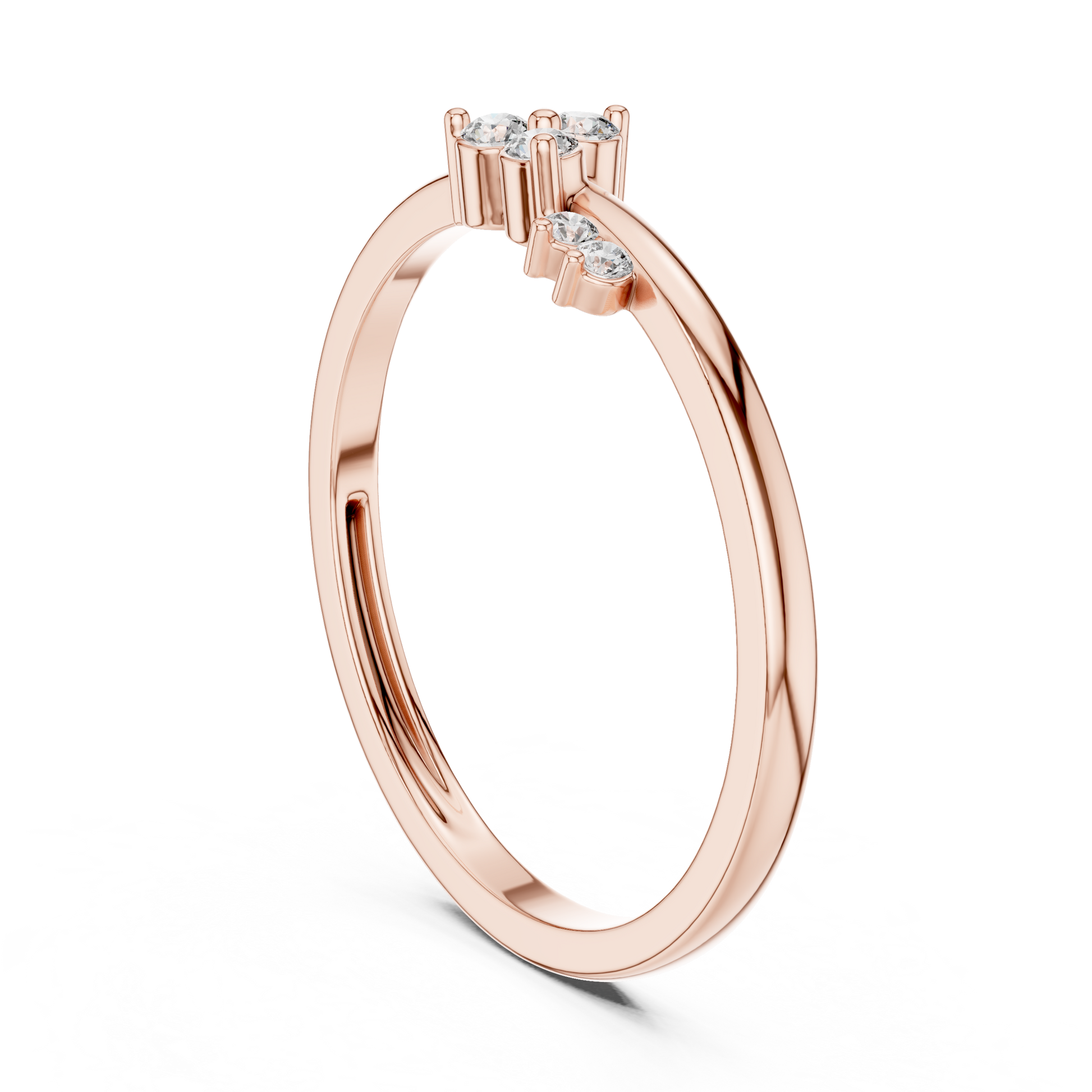 Mixed Shape Lab Grown Diamond Side Stone Ring