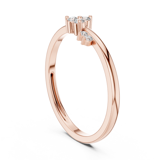 Mixed Shape Lab Grown Diamond Side Stone Ring