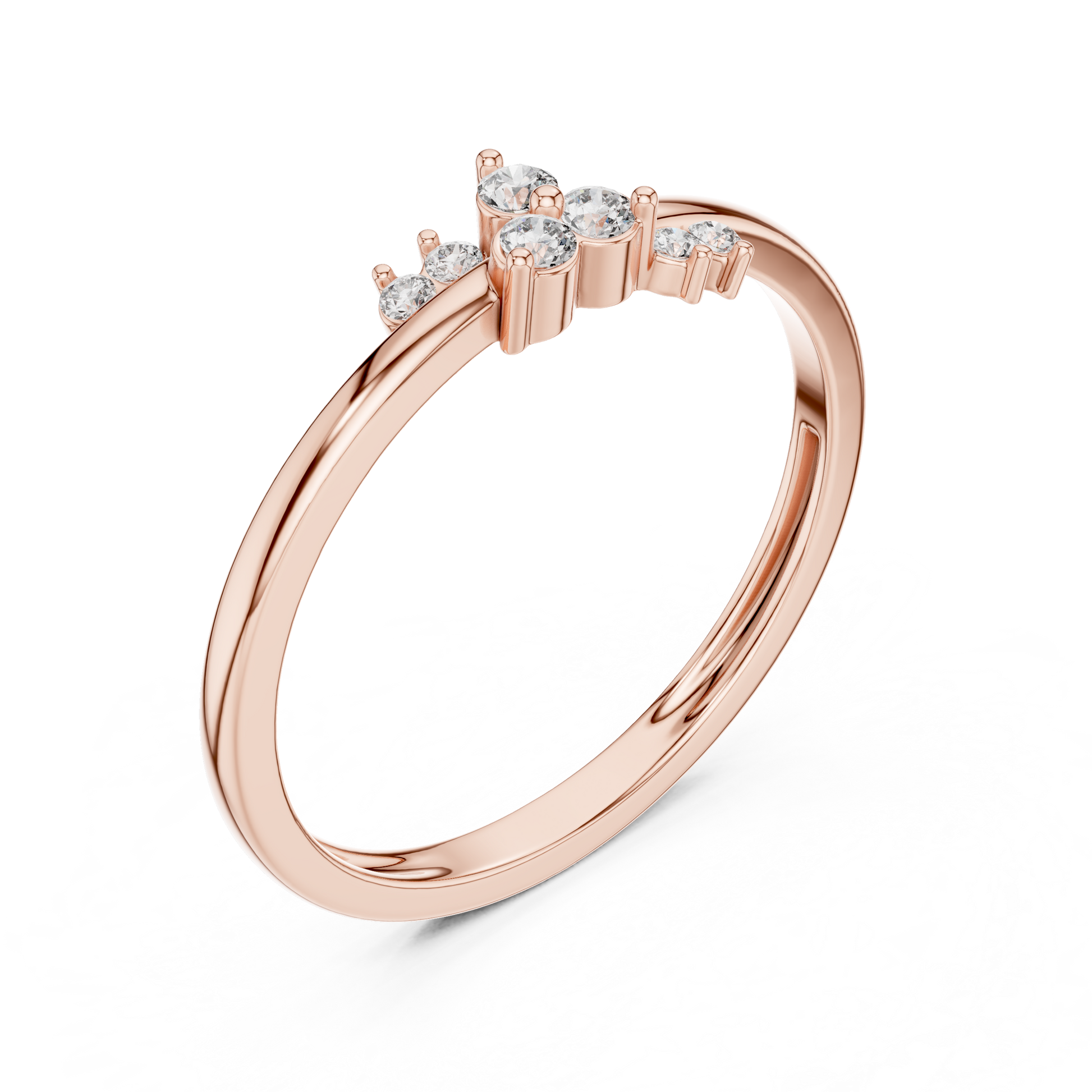 Mixed Shape Lab Grown Diamond Side Stone Ring