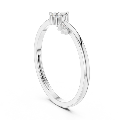 Mixed Shape Lab Grown Diamond Side Stone Ring