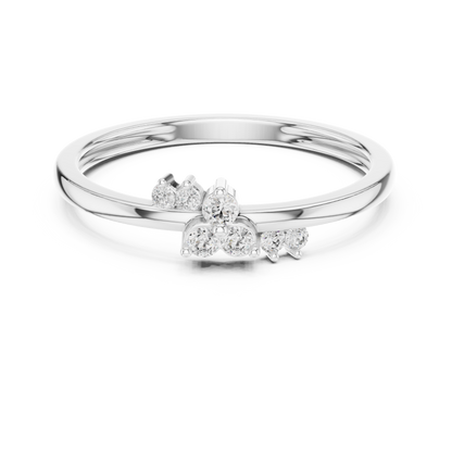 Mixed Shape Lab Grown Diamond Side Stone Ring