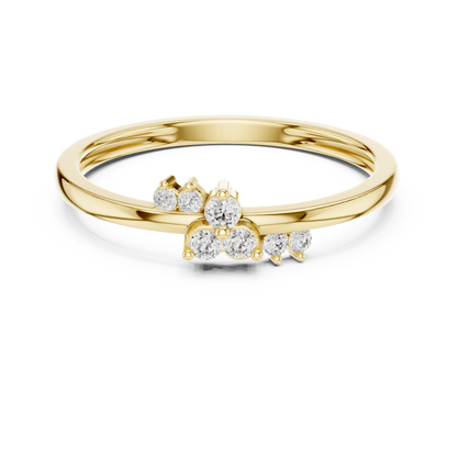 Mixed Shape Lab Grown Diamond Side Stone Ring