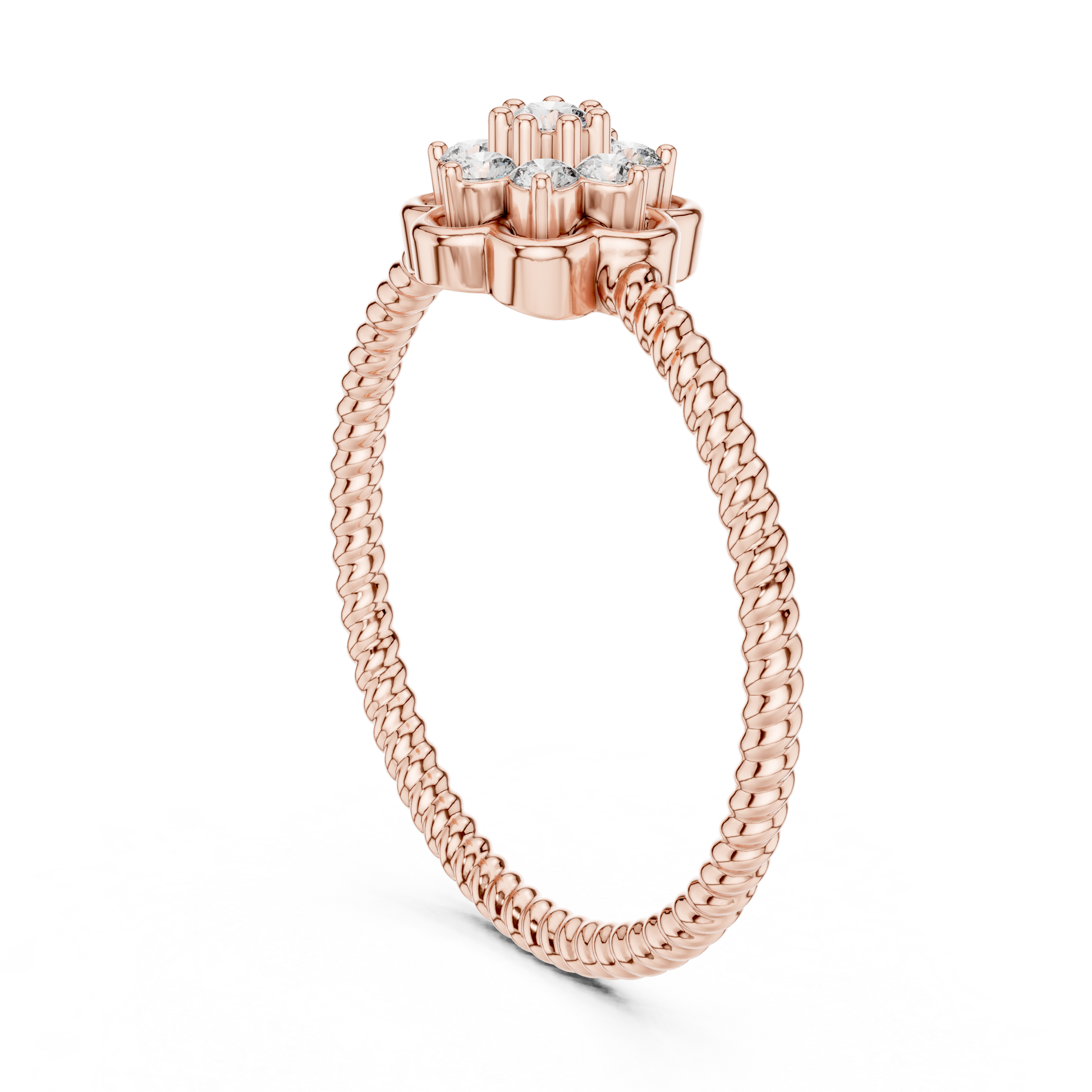Round Halo Lab Grown Diamond Ring