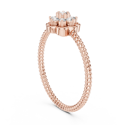 Round Halo Lab Grown Diamond Ring