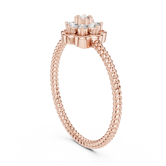 Round Halo Lab Grown Diamond Ring