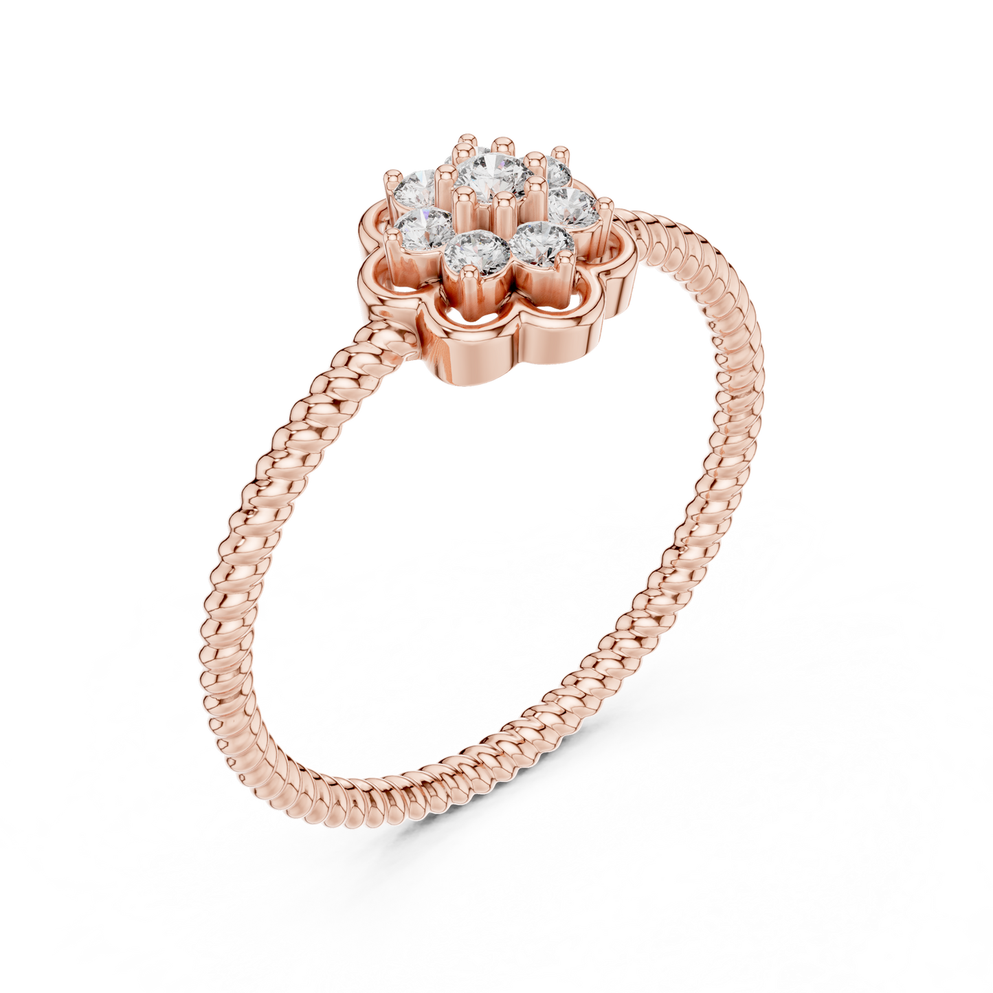 Round Halo Lab Grown Diamond Ring