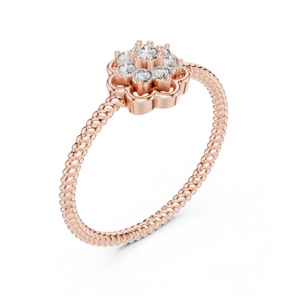 Round Halo Lab Grown Diamond Ring